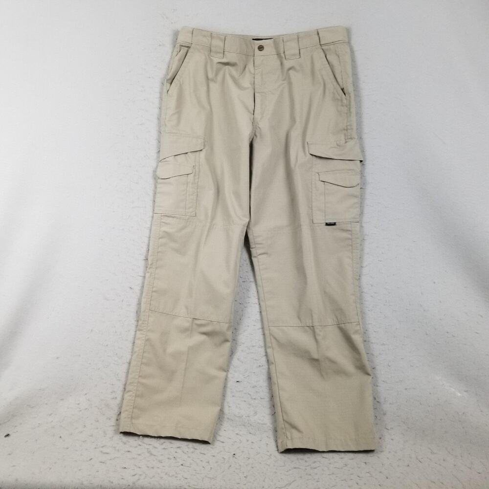 Tru-Spec Pants Mens 38x32 Tan Cargo Tactical Ripstop Polyester Cotton Outdoor